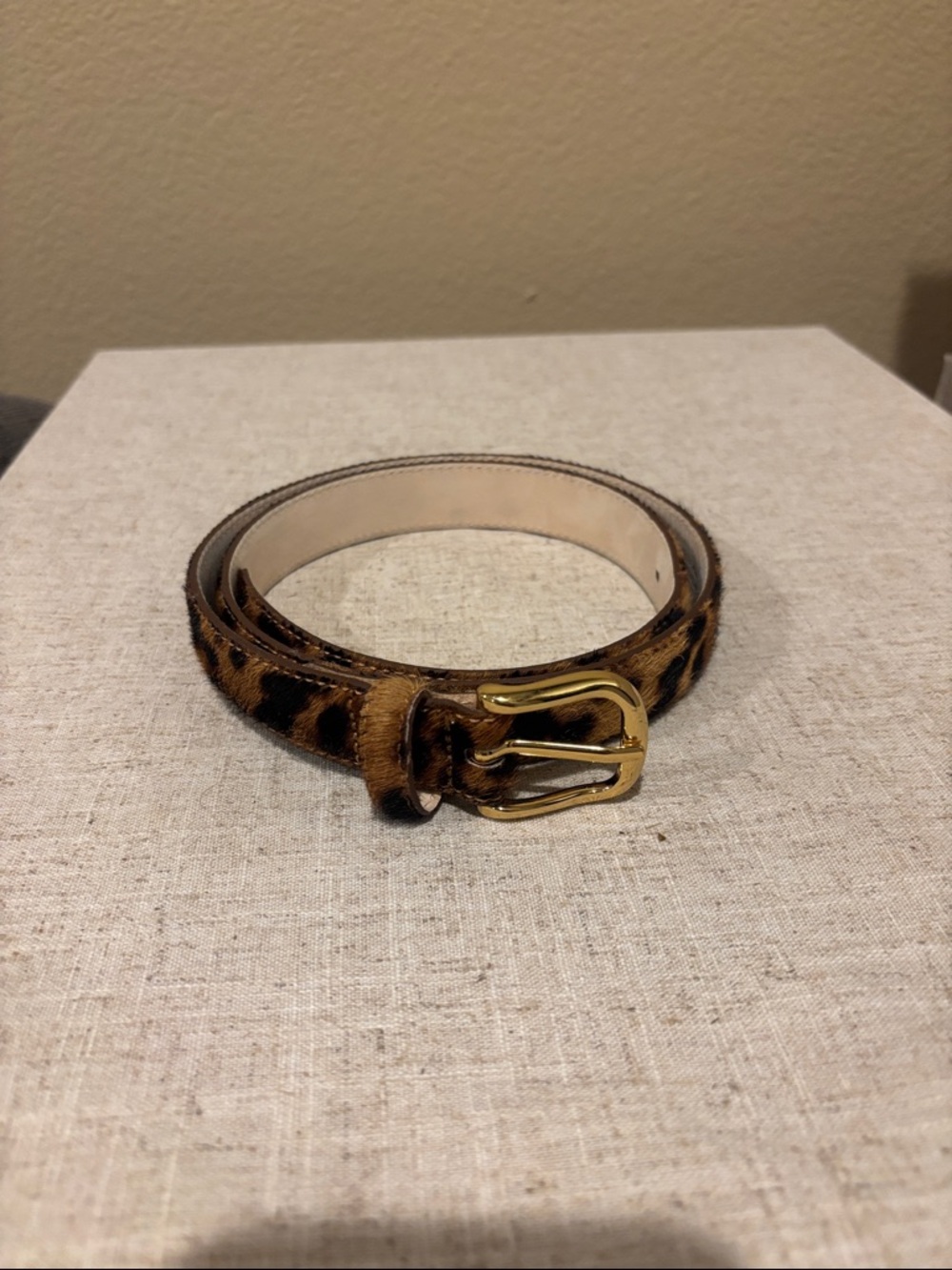 Aureum pony hair belt